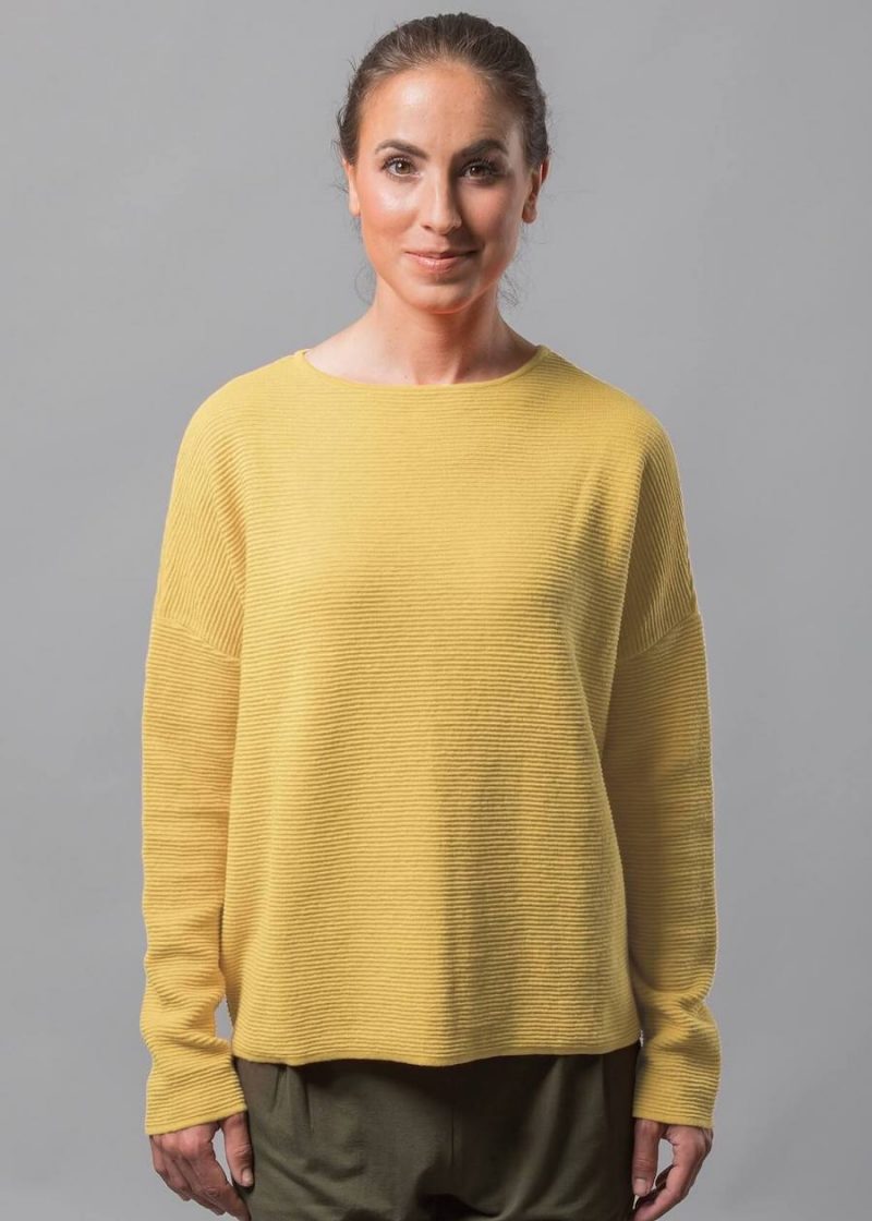 Strickpullover Pullover Damen In Curry Islandpullover