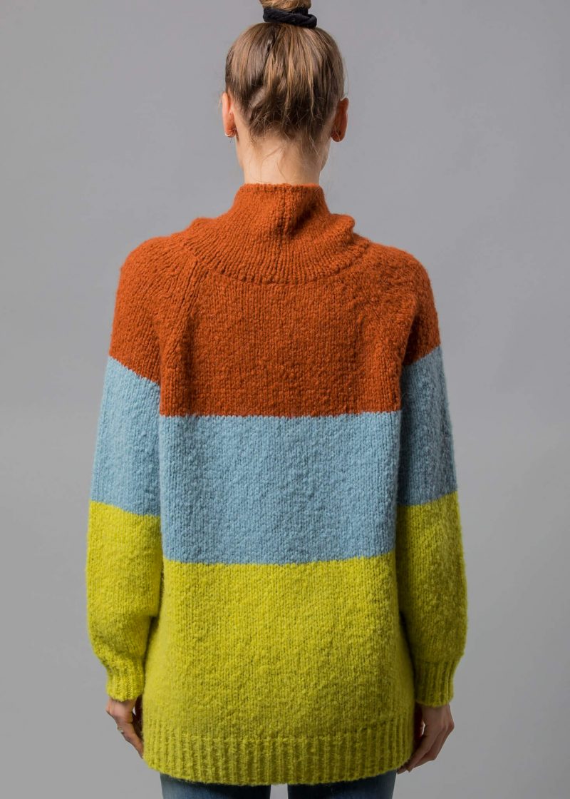 More & More / Damen-Strick / Pullover with Blockstripes and Seq main image 0