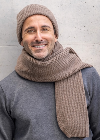 Mütze Wolle beige aus Merinowolle von Connemara - Wollmütze waschen ist ganz einfach - Eine tolle Mütze aus Merinowolle