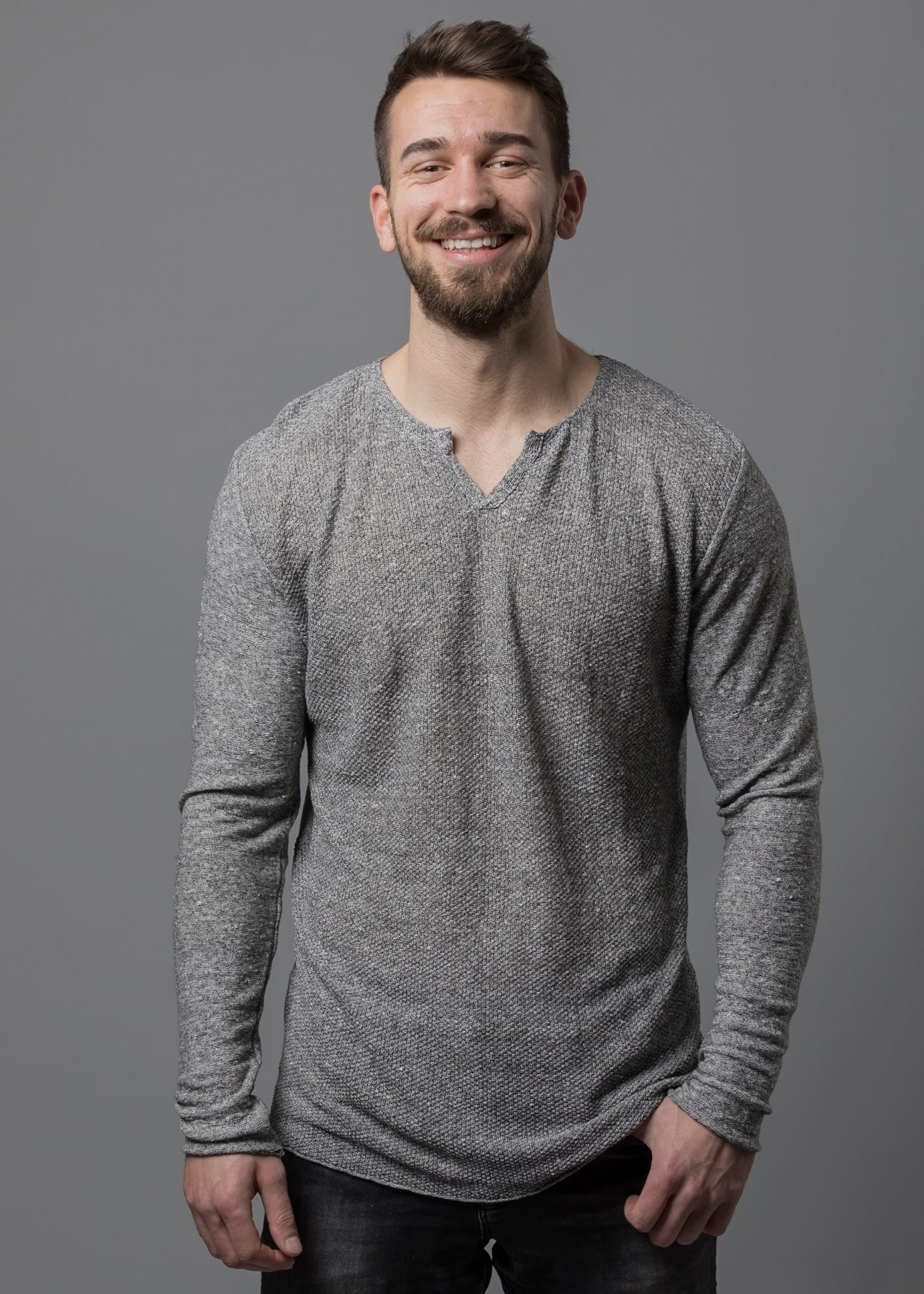 leinen pullover herren