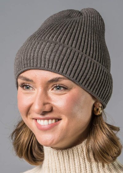Mütze taupe 720 | Merinowolle | Toni – Bild 2